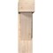 Ekena Millwork Traditional Block Smooth Bracket w/ Offset Brace, Douglas Fir, 7 1/2"W x 22"D x 26"H BKT0806X22X26TRA05SDF - alternate 4